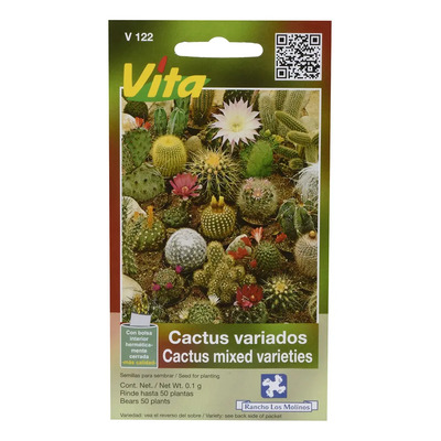 Semillas De Cactus Variados Vita 0.1 Gr Verde Mate