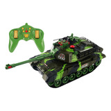 Rc Tanque Coche Impermeable Con 360 ° Disparo Giratorio,