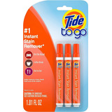 Tide To Go Pen Quitamanchas Instantáneo Para Ropa - 3 Pack