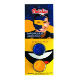 Maquillaje Artistico Azul-amarillo Pintafan