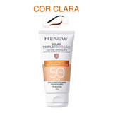 Protetor Facial Avon Renew Fps50 40g Com Cor - Clara