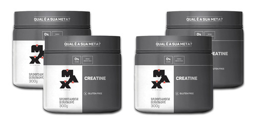 Combo 4x Creatina 300g - Max Titanium + Promoção !