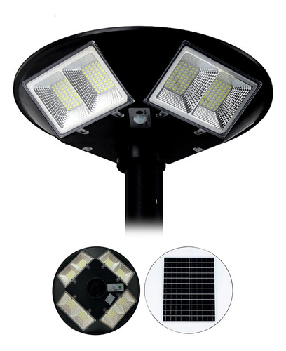 Lampara Led Solar Tipo Farol 300w Para Jardin 