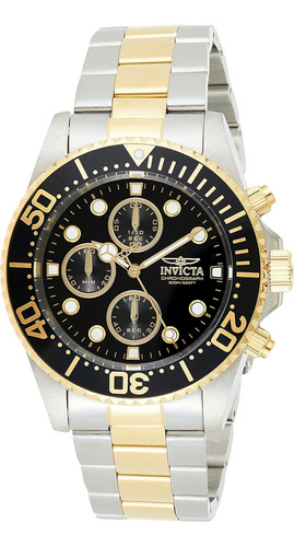 Reloj Invicta 1772  Men's Pro Diver Cuartz Gold And Steel  C