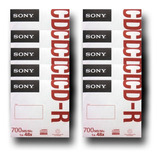 Pack Con 10 Cd-r Sony En Sobre 700mb 48x