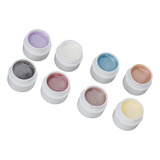 Set De Esmalte De Uñas En Gel Sólido, 8 Colores, Diseño De C