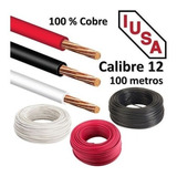 Caja 100 Mts Cable Iusa Blanco Cal 12 Awg 100%cobre 3 Cajas