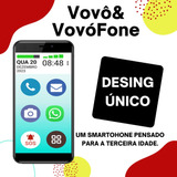 Smartphone Vovófone 16gb 4g Icones Grandes Zap Face Insta