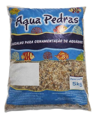 Substrato Para Aquário Cascalho Rio 1 5kg Aqua Pedras