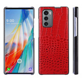 Funda De Piel Auténtica Para LG Wing 5g