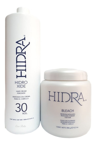 Kit Decolorante Hidra Color Bleach Y Peroxido De 1l 