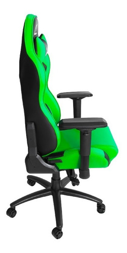 Silla Gamer Profesional Dragster Gt600 Color Verde Revogames Material Del Tapizado Cuero Sintético