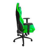 Silla Gamer Profesional Dragster Gt600 Color Verde Revogames Material Del Tapizado Cuero Sintético