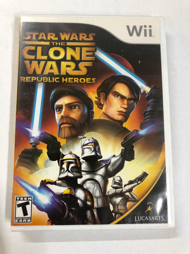 Video Juego Atar Wars Clone Wars Repúblic Héroes Para Wii