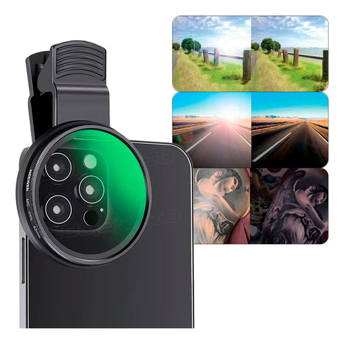 Filtro Cpl Polarizador Para Celular Com Clipe Neewer 52mm