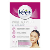 Veet Pure & Fresh Kit De Depilación Facial Piel Normal 100ml