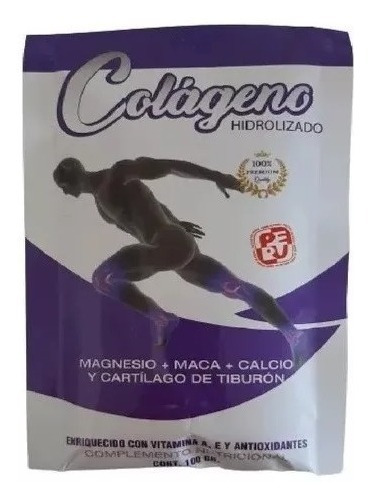 Colageno Hidrolizado En Polvo Pack X 12 Sobres De 100gr C/u