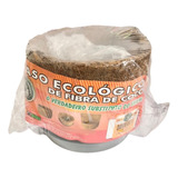 Vaso Ecologico Fibra De Coco Com Prato E Corrente Ref1062 