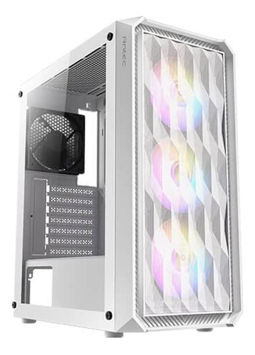 Gabinete Gamer Antec Nx292 White Mid Tower + 3 Ventiladores