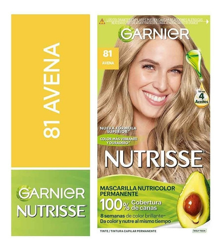 Garnier Nutrisse: Kit Completo Tintura Permanente X 45g