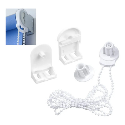 Kit De Persianas Enrollables Montaje Para Cortinas 25 Mm Blanco