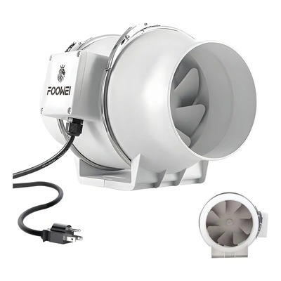 Potente Extractor De Aire Industria cocina Silencioso De 6 Pulgadas FOOWEI extractor de humo industrial | Meses sin interés