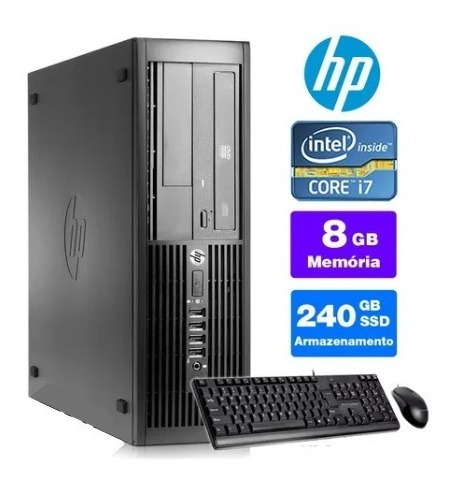 Desktop Barato Hp Compaq Intel Core I7 2g 8gb Ddr3 Ssd 240gb