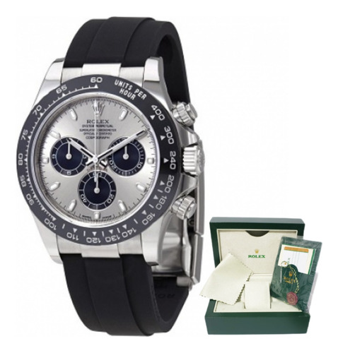 Relógio Rolex Daytona Prata Base Eta 3035 Bezel Cerâmica