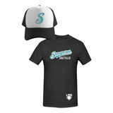 Kit De Playera + Gorra Sublimada Mod Saraperos De Saltillo