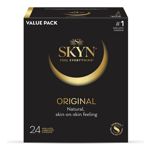 Condones Sin Latex (polisopreno) Skyn Original Con 24 Pz 