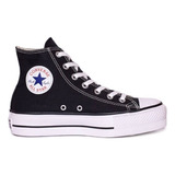 Zapatillas Converse All Star Chuck Taylor Platform High Top Color Negro/blanco - Adulto 6 Us