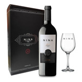 Vino Nina Gran Cabernet Franc Estuche Con Copa Para Regalo