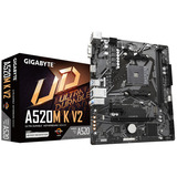 Tarjeta Madre Gigabyte A520m K V2, Skt Am4, 4 Sata3/1 M.2,