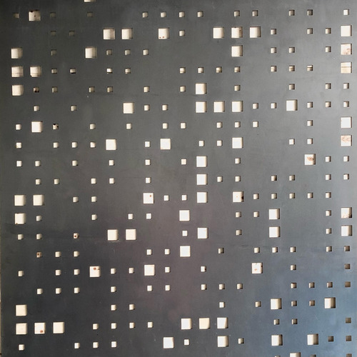 Chapa Perforada Decorativa Codigo / 1x2mts / Espesor 1,2mm