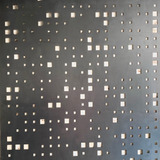 Chapa Perforada Decorativa Codigo / 1x2mts / Espesor 0.9mm