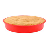 Molde Silicon Para Tortas O Gelatinas Liso 24,5 Cm X 3,5 Cm