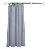 Tubo Cortina Ducha Extensible 70-120cm Acero Inoxidable Baño