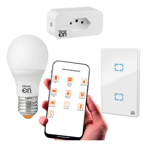 Kit Smart Wifi Tomada Lampada Casa Inteligente Ppa On