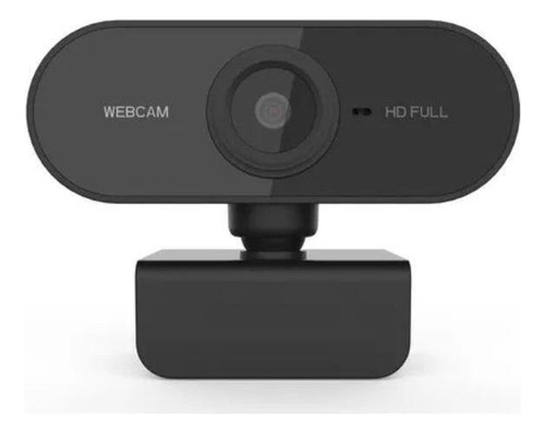 Webcam Com Microfone Full Hd 1080p Cor Preto