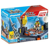 Playmobil City Action Starter Pack Construcción Con Grúa  