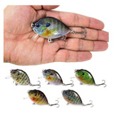 5 Señuelos De Pesca Lixada, Tamaño Mini Wobbler D, 6 Cm, 15