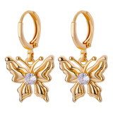 Aretes Mujer Mariposa Elegantes Acero Inoxidable 