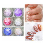 Decoracion Piedra Nacar Uñas Nails X 6u Varios Colores