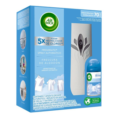 Aromatizante Automático Algodón Dispensador + Repuesto 250ml Air Wick | MercadoLibre