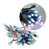 Pixel Led Rgb Full Color Led 8mm Base 5v 0.3w Racimo 50 Unid