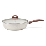 Wok Com Tampa Brinox Ceramic Life Smart 3,4l-28x8 Cm Vanilla