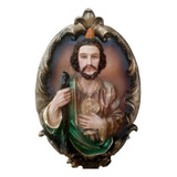 San Judas Para Colgar, Medallon, Figura De Resina 40 Cm