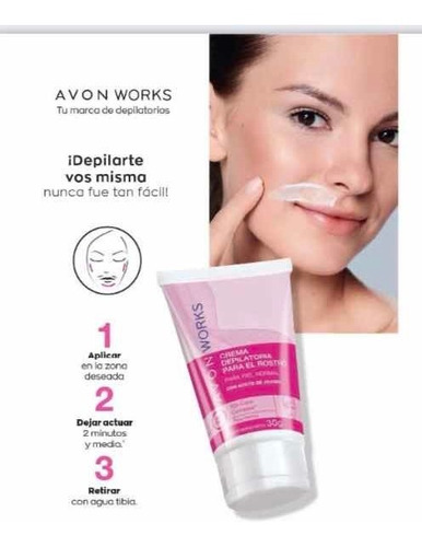 Works De Avon Crema Depilatoria De Rostro