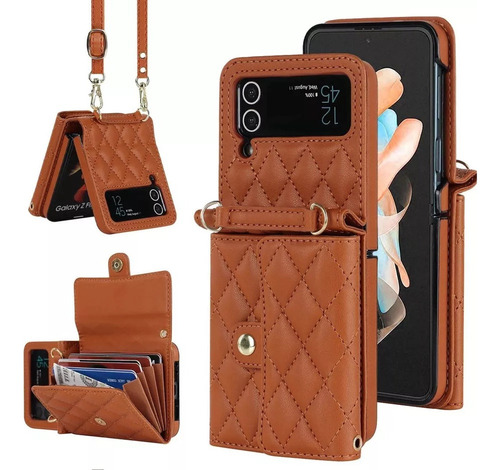 Funda Para Samsung Galaxy Flip Z4 Tarjetero Mujer Película