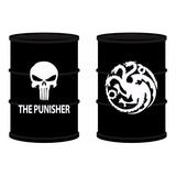 Adesivos Para Tambor Tonel Barril The Punisher Targaryen